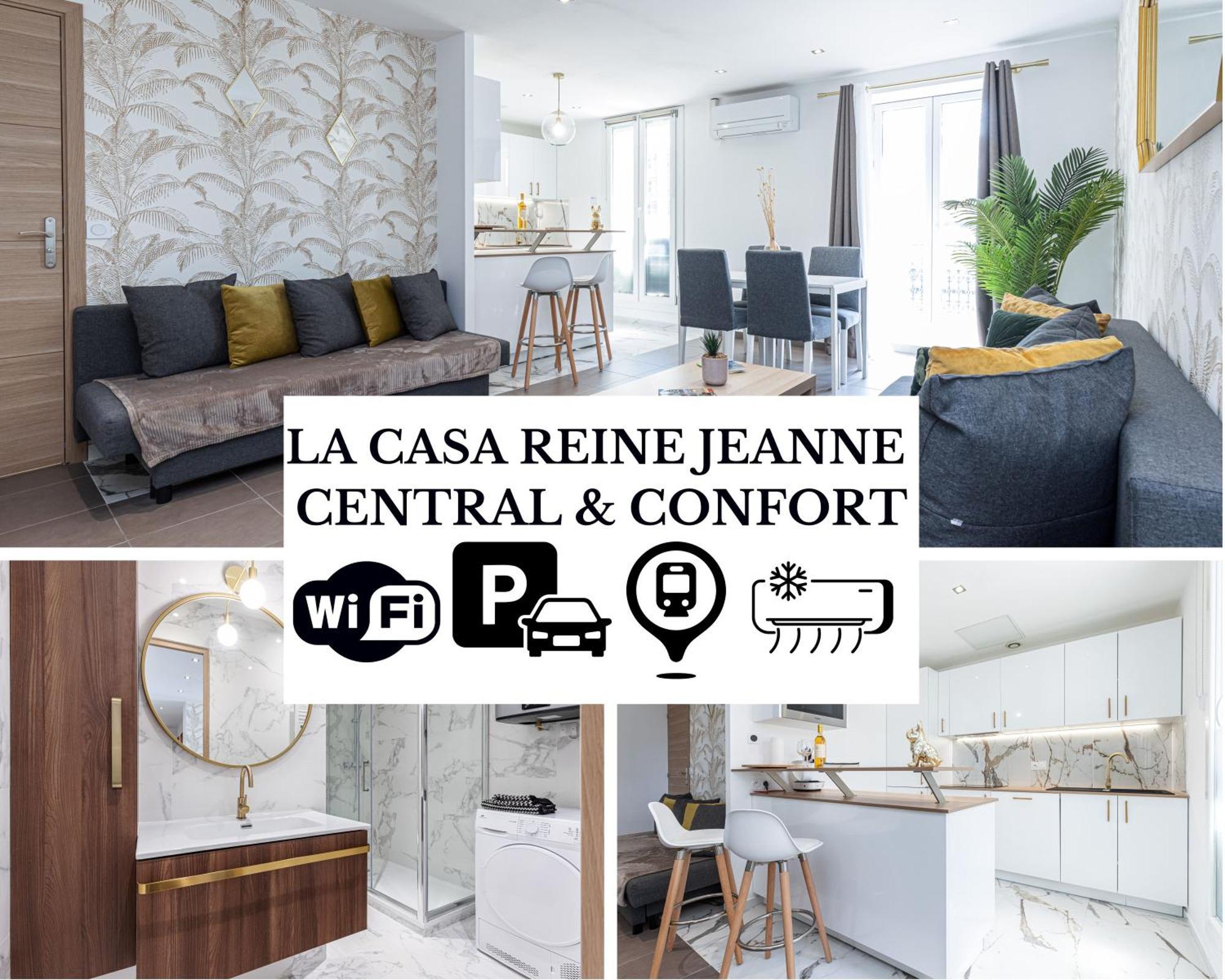 Apartment La Casa Reine Jeanne- Pres De La Gare - Wifi - Parking - Neuf Et Confort *